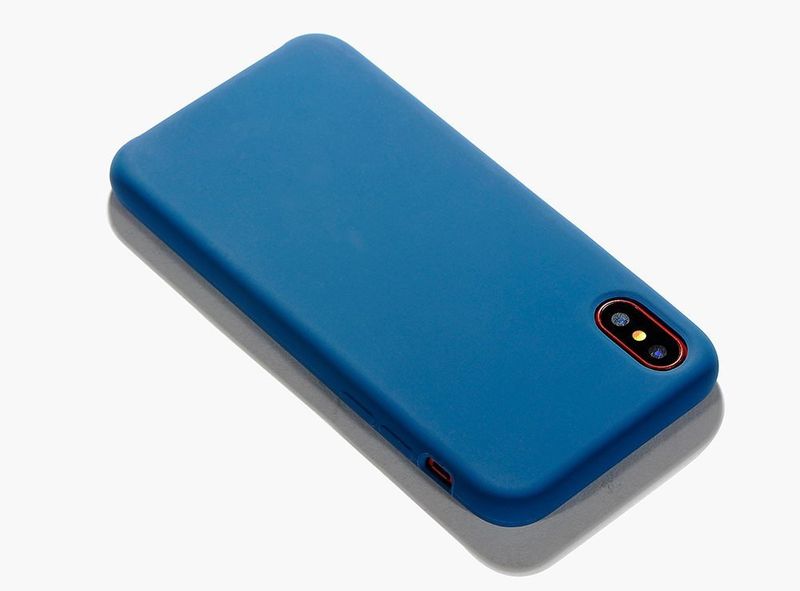 Купить Силиконовый чехол Coteetci синий для iPhone X/XS по лучшей цене в Украине 🔔 ,  наш интернет - магазин гарантирует качество и быструю доставку вашего заказа 🚀