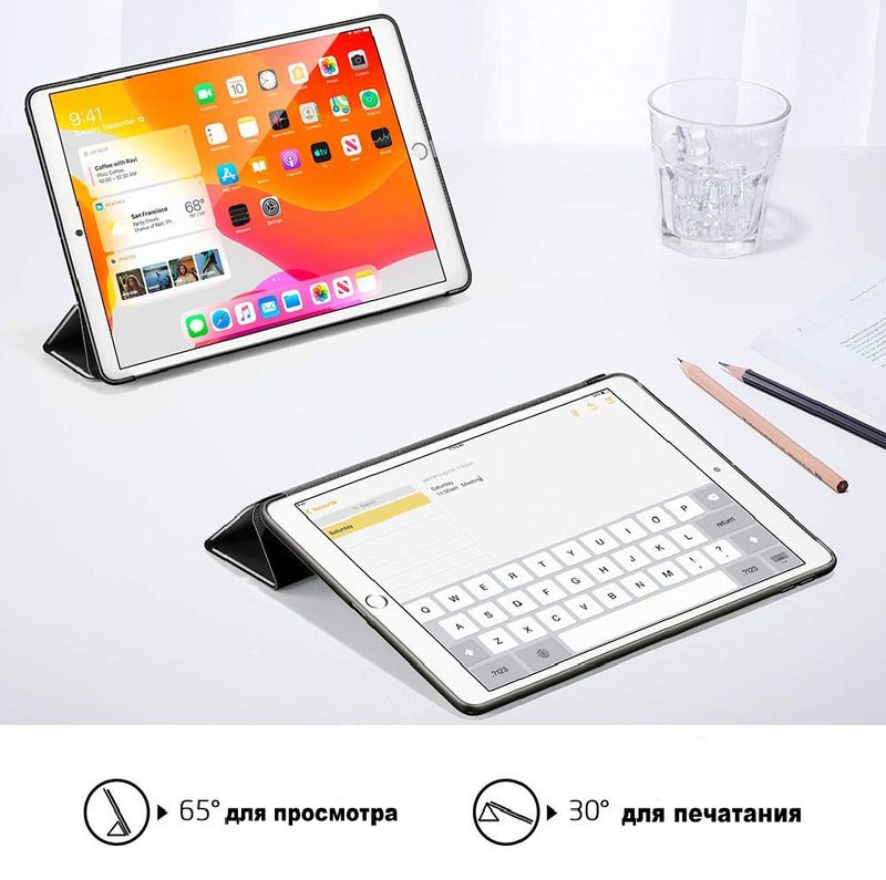 Купить Чехол-подставка ESR Rebound Slim Smart Case Silver Gray для iPad 9 | 8 | 7 10.2" (2021 | 2020 | 2019) по лучшей цене в Украине 🔔 ,  наш интернет - магазин гарантирует качество и быструю доставку вашего заказа 🚀