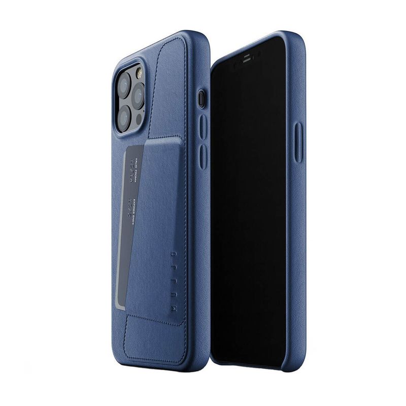 Купить Кожаный чехол MUJJO Full Leather Wallet Case Monaco Blue для iPhone 12 Pro Max по лучшей цене в Украине 🔔 ,  наш интернет - магазин гарантирует качество и быструю доставку вашего заказа 🚀