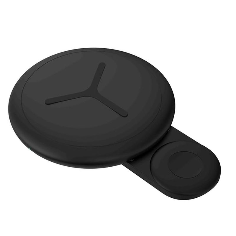 Купить Быстрая беспроводная зарядка Floveme Dual Wireless Charging Pad 10W Black для iPhone | Apple Watch по лучшей цене в Украине 🔔 ,  наш интернет - магазин гарантирует качество и быструю доставку вашего заказа 🚀