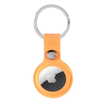 Силиконовый брелок с кольцом iLoungeMax Silicone Keychain Case Peach для AirTag