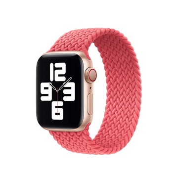 Купить Плетеный монобраслет Apple Braided Solo Loop Pink Punch для Apple Watch 40mm | 38mm (MY6D2) Размер 4 по лучшей цене в Украине 🔔 ,  наш интернет - магазин гарантирует качество и быструю доставку вашего заказа 🚀