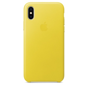 Купить Кожаный чехол желтый для iPhone X по лучшей цене в Украине 🔔 ,  наш интернет - магазин гарантирует качество и быструю доставку вашего заказа 🚀