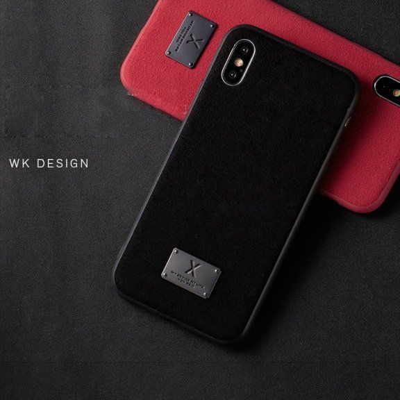 Купить Чехол WK Velvet чёрный для iPhone X по лучшей цене в Украине 🔔 ,  наш интернет - магазин гарантирует качество и быструю доставку вашего заказа 🚀