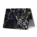 Мармуровий чохол oneLounge Marble Black | Yellow | White для MacBook Air 13" (M1| 2020 | 2019 | 2018)