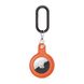 Силіконовий брелок з карабіном iLoungeMax Soft Protection Case Clip Orange для AirTag