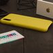 Шкіряний чохол жовтий для iPhone X