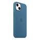 Силіконовий чохол Apple Silicone Case MagSafe Blue Jay (MM273) для iPhone 13