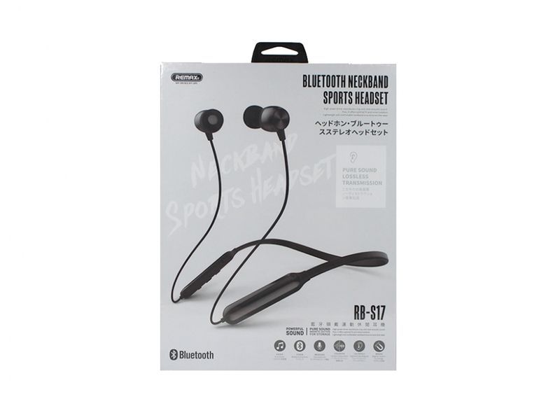 Купить Bluetooth наушники Remax RB-S17 Neckband Sports Headset Tarnish по лучшей цене в Украине 🔔 ,  наш интернет - магазин гарантирует качество и быструю доставку вашего заказа 🚀