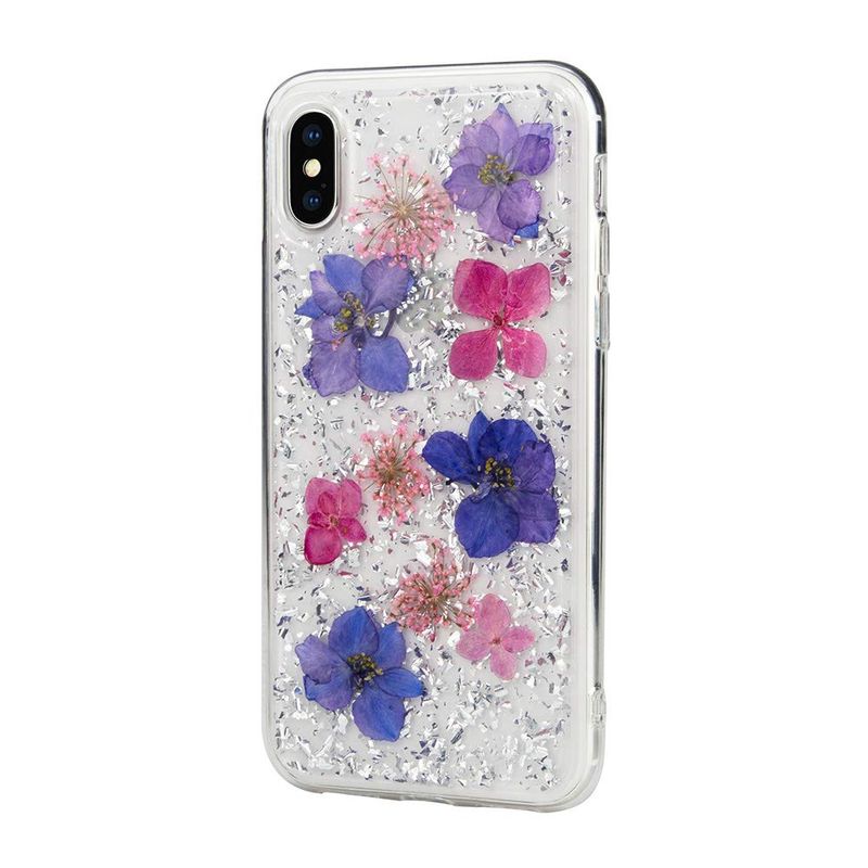Купити Чохол SwitchEasy Flash Violet прозорий з квітами для iPhone XS Max за найкращою ціною в Україні 🔔, наш інтернет - магазин гарантує якість і швидку доставку вашого замовлення 🚀