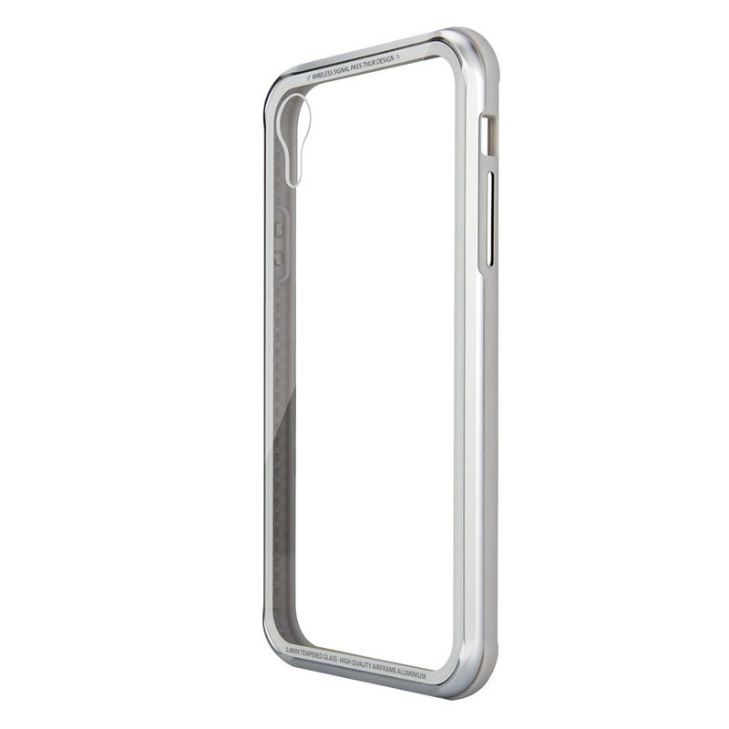 Купить Стеклянный чехол Switcheasy iGlass серебристый для iPhone XR по лучшей цене в Украине 🔔 ,  наш интернет - магазин гарантирует качество и быструю доставку вашего заказа 🚀