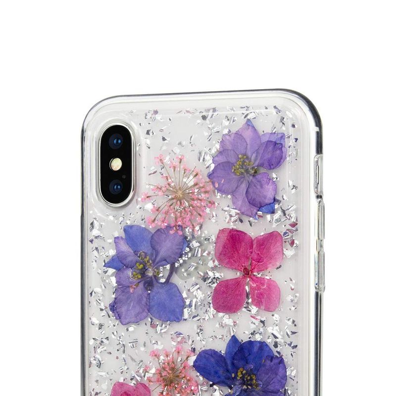 Купити Чохол SwitchEasy Flash Violet прозорий з квітами для iPhone XS Max за найкращою ціною в Україні 🔔, наш інтернет - магазин гарантує якість і швидку доставку вашого замовлення 🚀