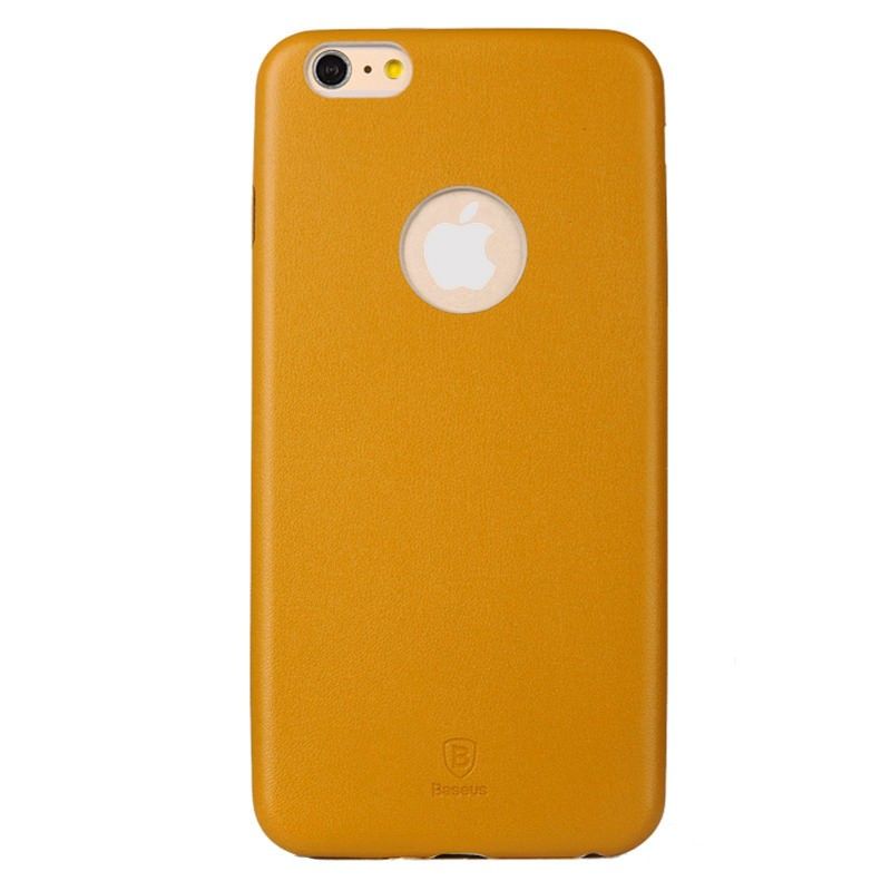 Купить Ультратонкий кожаный чехол Baseus Thin Case 1mm Yellow для iPhone 6 Plus | 6s Plus по лучшей цене в Украине 🔔 ,  наш интернет - магазин гарантирует качество и быструю доставку вашего заказа 🚀