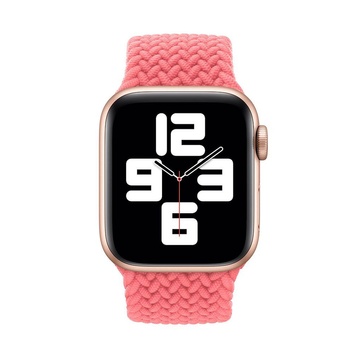 Купить Плетеный монобраслет oneLounge Braided Solo Loop Pink для Apple Watch 40mm | 38mm Size M OEM по лучшей цене в Украине 🔔 ,  наш интернет - магазин гарантирует качество и быструю доставку вашего заказа 🚀