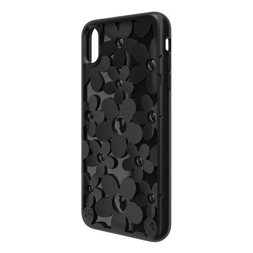 Купить 3D чехол Switcheasy Fleur чёрный для iPhone XS Max по лучшей цене в Украине 🔔 ,  наш интернет - магазин гарантирует качество и быструю доставку вашего заказа 🚀