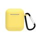 Желтый силиконовый чехол с карабином iLoungeMax TPU Case Yellow для AirPods 2 | 1