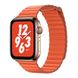 Ремінець Coteetci W7 Leather Magnet Band помаранчевий для Apple Watch 38mm/40mm
