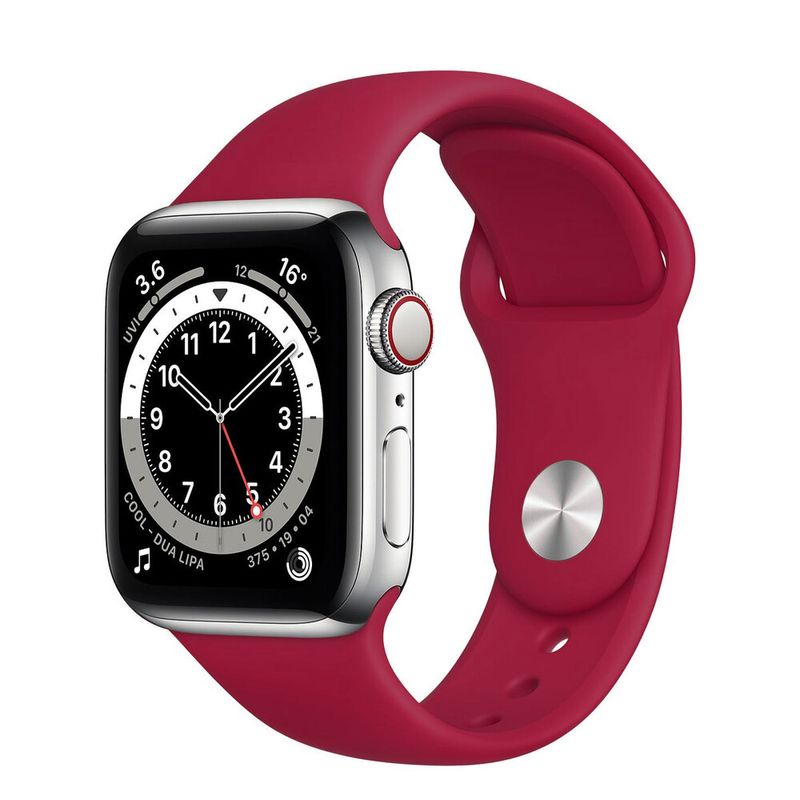 Купить Ремешок iLoungeMax Sport Band 38mm | 40mm Rose Red для Apple Watch SE | 6 | 5 | 4 | 3 | 2 | 1 OEM по лучшей цене в Украине 🔔 ,  наш интернет - магазин гарантирует качество и быструю доставку вашего заказа 🚀