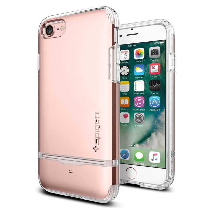 Купить Чехол Spigen Flip Armor Rose Gold для iPhone 7 | 8 | SE 2020 по лучшей цене в Украине 🔔 ,  наш интернет - магазин гарантирует качество и быструю доставку вашего заказа 🚀