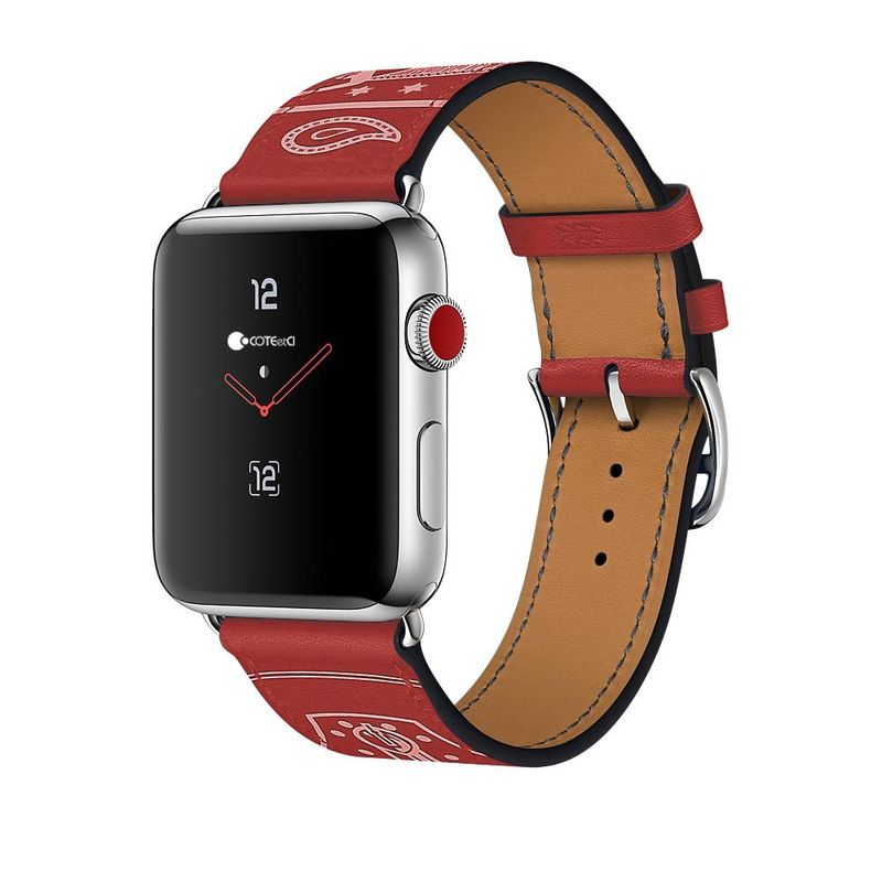 Купити Шкіряний ремінець COTEetCI W13 червоний для Apple Watch 38/40 мм за найкращою ціною в Україні 🔔, наш інтернет - магазин гарантує якість і швидку доставку вашого замовлення 🚀
