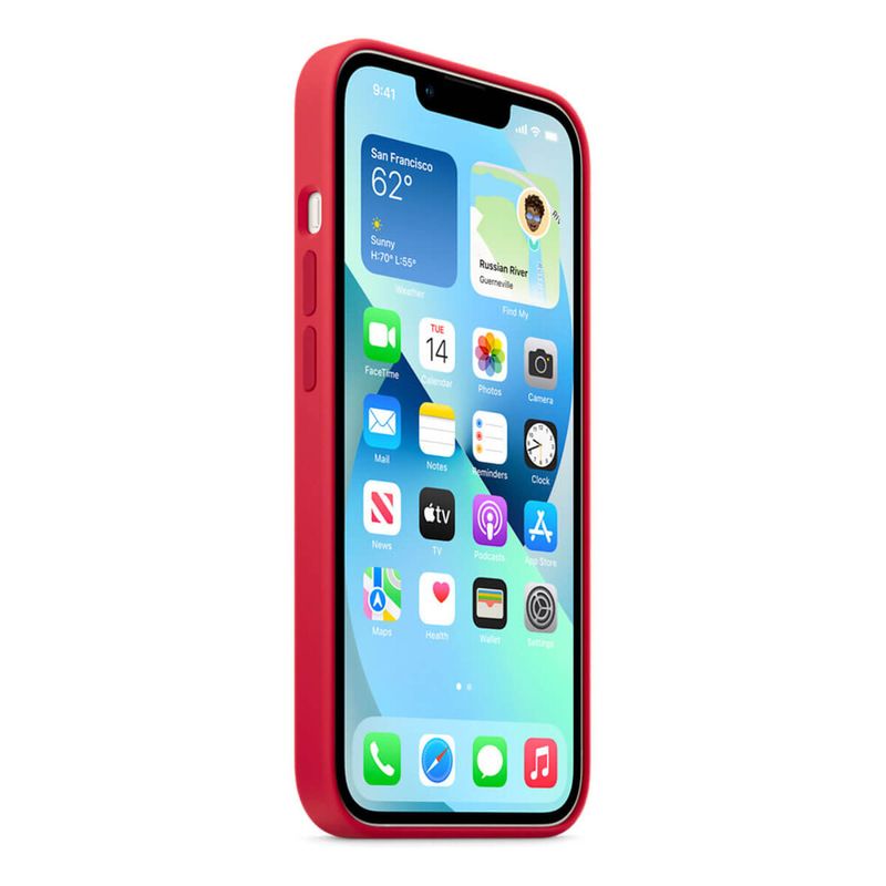 Силиконовый чехол Apple Silicone Case MagSafe (PRODUCT)RED (MM2C3) для iPhone 13