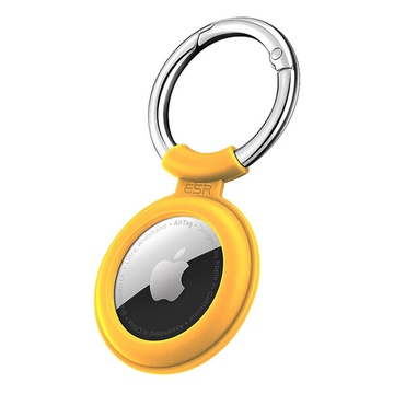 Силиконовый чехол c карабином ESR Cloud Silicone Keychain Case Yellow для AirTag