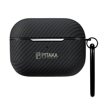 Купить Черный чехол с карабином для Apple AirPods Pro Pitaka Air Pal Mini по лучшей цене в Украине 🔔 ,  наш интернет - магазин гарантирует качество и быструю доставку вашего заказа 🚀