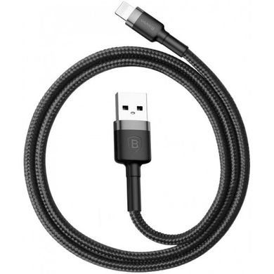 Купити Кабель з опліткою для iPhone Baseus Cafule USB for lightning 2.4A 1m Black за найкращою ціною в Україні 🔔, наш інтернет - магазин гарантує якість і швидку доставку вашого замовлення 🚀