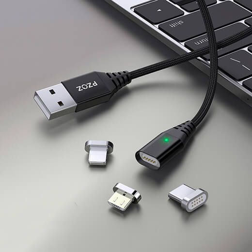 Купить Зарядный магнитный кабель oneLounge USB to Lightning | Micro-USB | Type-C 1m по лучшей цене в Украине 🔔 ,  наш интернет - магазин гарантирует качество и быструю доставку вашего заказа 🚀
