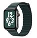 Ремінець Coteetci W7 Leather Magnet Band зелений для Apple Watch 38mm/40mm