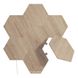 Розумна система освітлення Nanoleaf Elements Wood Look Hexagons Starter Kit Apple HomeKit (7 модулів)
