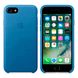 Кожаный чехол Apple Leather Case Sea Blue (MMY42) для iPhone 7 | 8 | SE 2020
