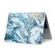 Мармуровий чохол oneLounge Marble Blue | White | Yellow для MacBook Air 13" (M1| 2020 | 2019 | 2018)