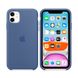 Силиконовый чехол oneLounge Silicone Case Linen Blue для iPhone 11 OEM (MY1A2)