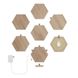 Розумна система освітлення Nanoleaf Elements Wood Look Hexagons Starter Kit Apple HomeKit (7 модулів)
