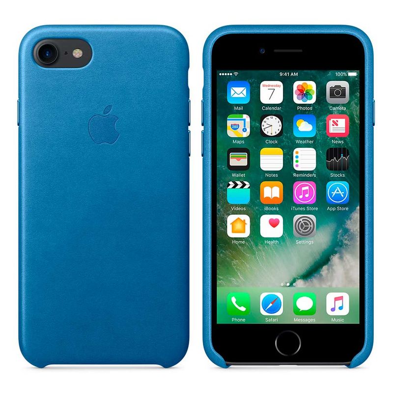 Купити Шкіряний чохол Apple Leather Case Blue Sea (MMY42) для iPhone 7 | 8 | SE 2020 за найкращою ціною в Україні 🔔, наш інтернет - магазин гарантує якість і швидку доставку вашого замовлення 🚀