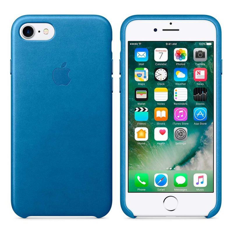 Купить Кожаный чехол Apple Leather Case Sea Blue (MMY42) для iPhone 7 | 8 | SE 2020 по лучшей цене в Украине 🔔 ,  наш интернет - магазин гарантирует качество и быструю доставку вашего заказа 🚀