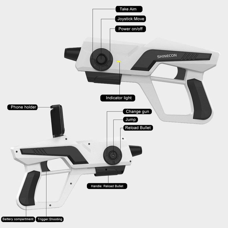 Купить Автомат виртуальной реальности Shinecon AR GUN SC-AG13 White по лучшей цене в Украине 🔔 ,  наш интернет - магазин гарантирует качество и быструю доставку вашего заказа 🚀
