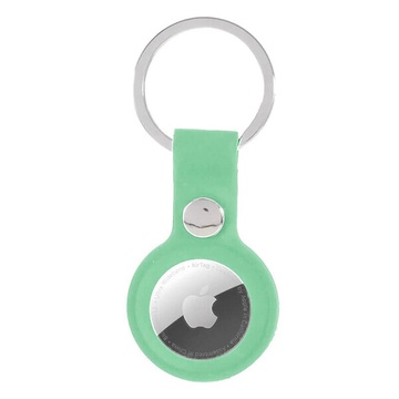 Силіконовий брелок з кільцем iLoungeMax Silicone Keychain Case Mint для AirTag