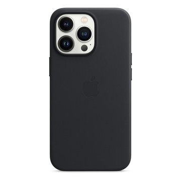 Кожаный чехол Apple Leather Case with MagSafe Midnight (MM1H3) для iPhone 13 Pro