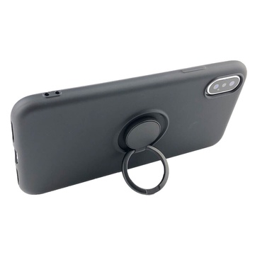 Купити Силіконовий чохол з кільцем oneLounge With Ring Black для iPhone XS Max за найкращою ціною в Україні 🔔, наш інтернет - магазин гарантує якість і швидку доставку вашого замовлення 🚀