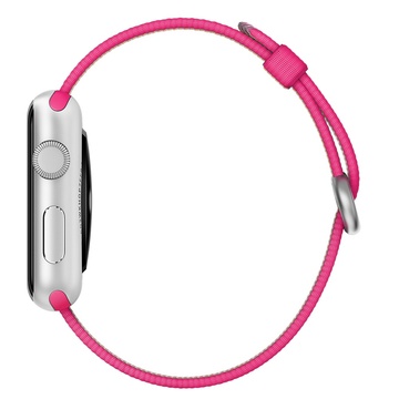 Купить Ремешок HOCO Woven Nylon Pink для Apple Watch 42mm | 44mm SE | 6 | 5 | 4 | 3 | 2 | 1 по лучшей цене в Украине 🔔 ,  наш интернет - магазин гарантирует качество и быструю доставку вашего заказа 🚀