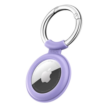 Силіконовий чохол з карабіном ESR Cloud Silicone Keychain Case Purple для AirTag