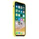 Силіконовий чохол жовтий для iPhone X