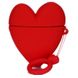 Силиконовый футляр Lucky Heart series для наушников AirPods 1/2 + кольцо