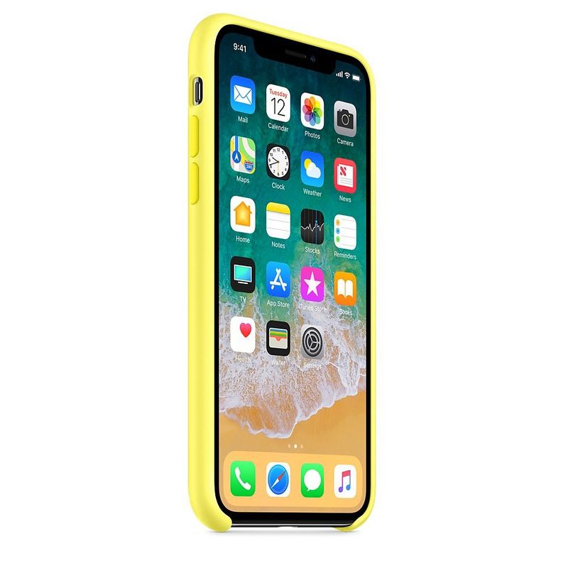 Купить Силиконовый чехол желтый для iPhone X по лучшей цене в Украине 🔔 ,  наш интернет - магазин гарантирует качество и быструю доставку вашего заказа 🚀