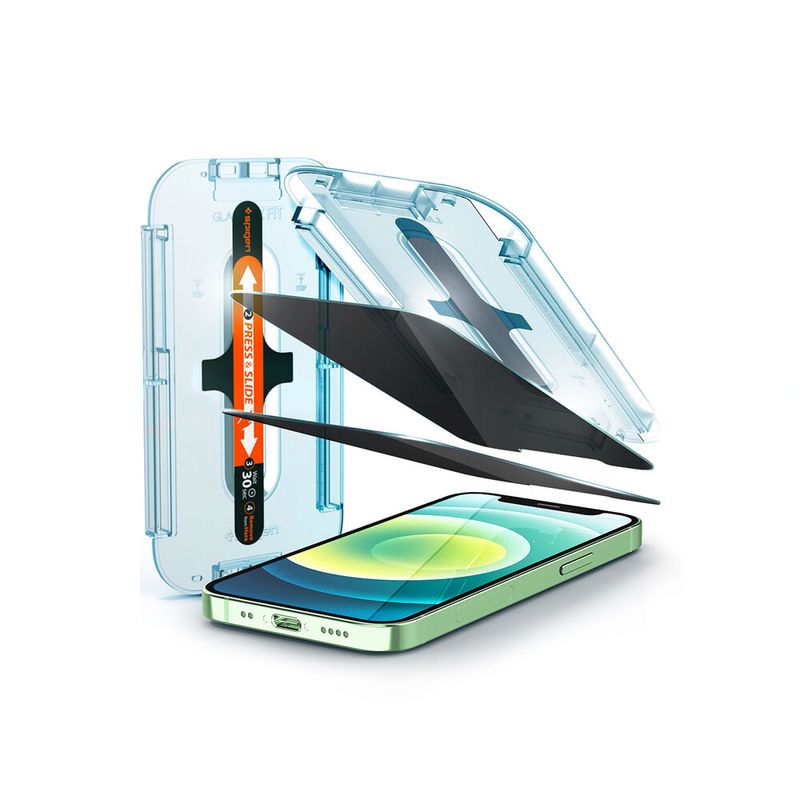 Купити Захисне скло антишпигун Spigen EZ FIT GLAS.tR Privacy V2 для iPhone mini 12 (2 шт) за найкращою ціною в Україні 🔔, наш інтернет - магазин гарантує якість і швидку доставку вашого замовлення 🚀
