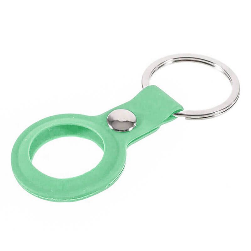 Силиконовый брелок с кольцом iLoungeMax Silicone Keychain Case Mint для AirTag