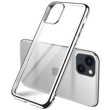 Прозрачный силиконовый чехол глянцевая окантовка Full Camera для Apple iPhone 13 (6.1")