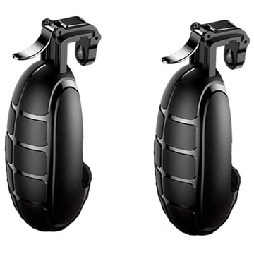 Купить Игровые триггеры (геймпад) для телефона Baseus Grenade Handle Black по лучшей цене в Украине 🔔 ,  наш интернет - магазин гарантирует качество и быструю доставку вашего заказа 🚀